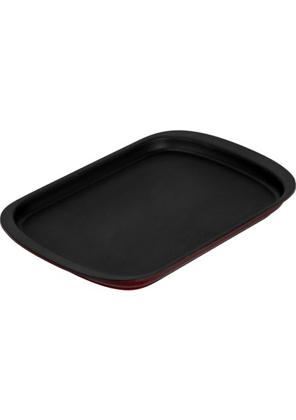 Döküm Dikdörtgen Servis Tabağı Ölçü 32X20CM.-BORDO fiyatları
