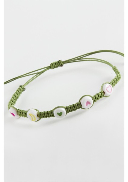 Ds-Derin Emoji Makrome Örgülü Bileklik-Renkli fiyatları