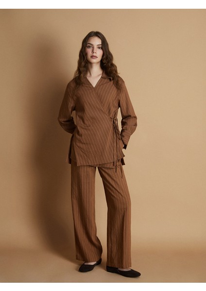 Yeni Sezon Beli Lastikli Modal Karışımlı Kadın Pantolon