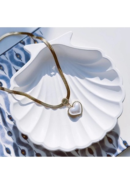 Love Kalp Çelik Kolye