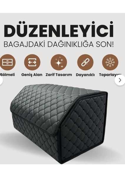 dacia Sandero Stepway Bagaj Toplayıcı Organizer Bagaj Çantası Siyah Fs