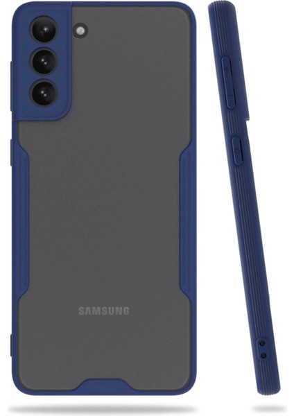 Bfs Samsung Galaxy S21 Plus Kılıf Platin Silikon - Lacivert