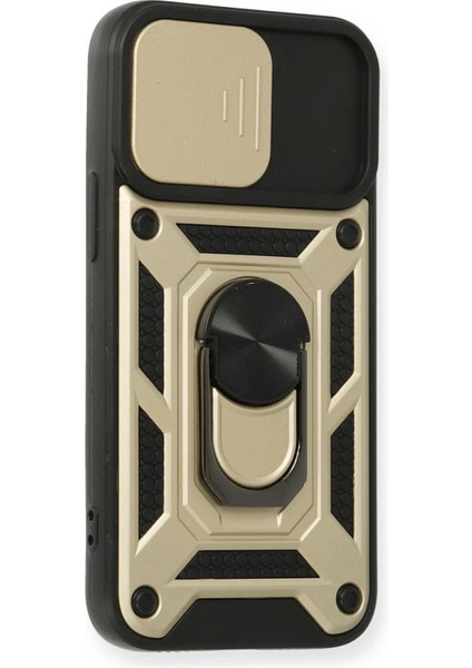 Bfs iPhone 12 Mini Kılıf Pars Lens Yüzüklü Silikon - Gold fiyatları