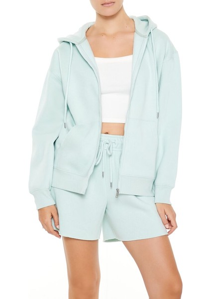 Polar Fermuarlı Kapüşonlu Sweatshirt