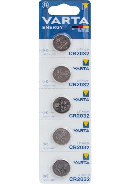Varta CR2032 3 Volt Lityum Pil (5'li Paket)