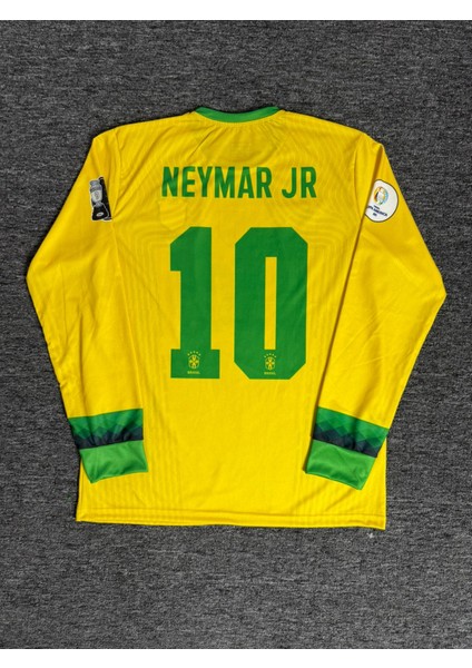 Neymar Jr 10 Brezilya 2010 Uzun Kol Nostalji Forması