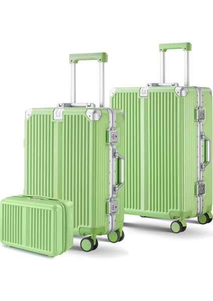 Joya Pc Policarbon 3'lü Valiz Seti (Kabin Orta ve Makyaj) Yeşil fiyatları