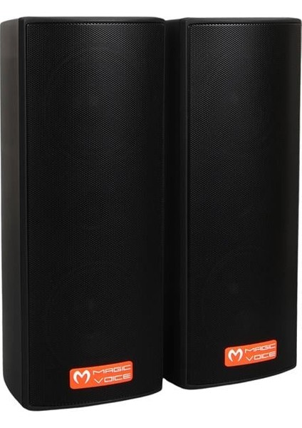 Magicvoice Mv-26 2x7.5 cm 50 Watt Komütatörlü Hat Trafolu Siyah Sütun Hoparlör (2'li Takım) fiyatları