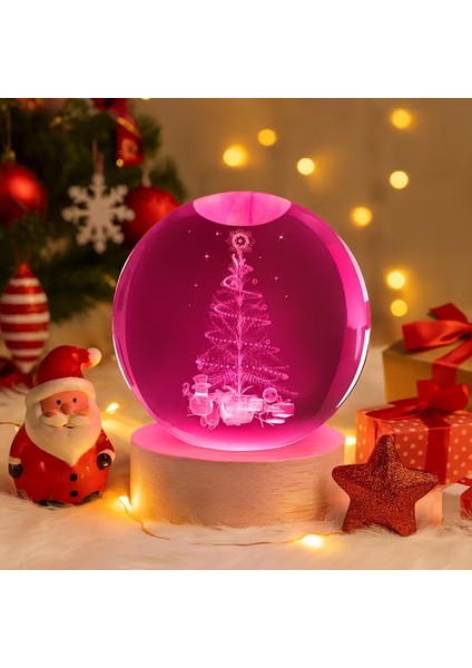 Isme Özel Işıklı Ahşap Kaideli Çam Cam Küre 8cm*6cm modelleri