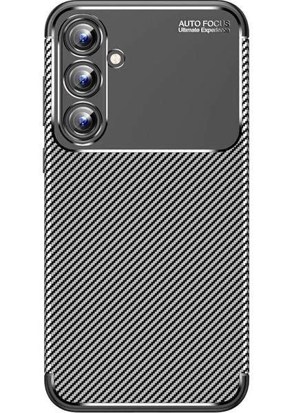 Bfs Samsung Galaxy A15 4g Kılıf Auto Focus Karbon Kapak - Siyah