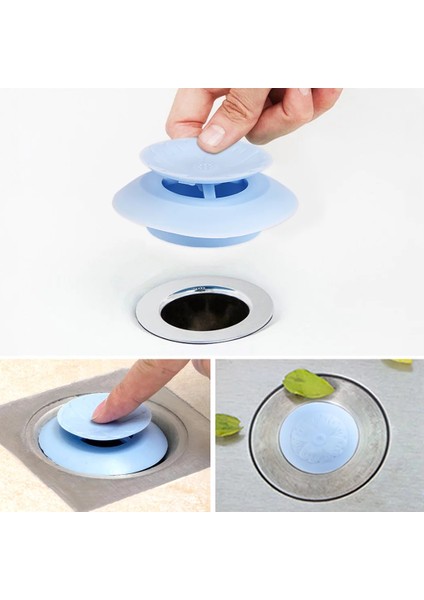 Mutfak - Küvet- Banyo Lavabosu Için filtreli tıkama aparatı