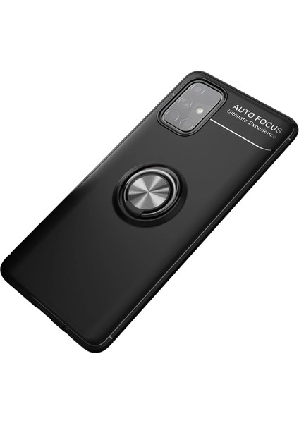Bfs Samsung Galaxy M31S Kılıf Range Yüzüklü Silikon - Siyah