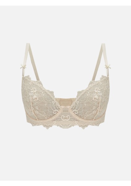 Yeni Sezon Balenli Dolgusuz Dantelli Fantezi Tişört Sütyen