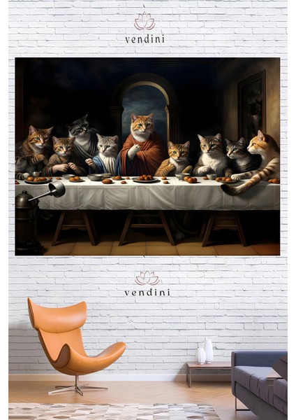 Kedi Konseyi Toplandı :) Duvar Örtüsü Duvar Halısı Wall Tapestry