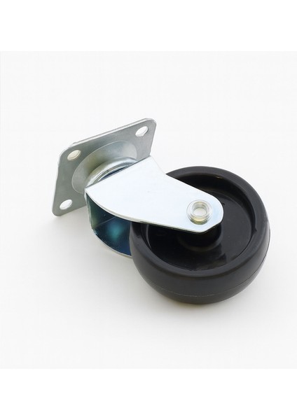Tablalı Dönerli Koltuk Mobilya Tekerleği 50 mm Siyah Renk Dayanıklı Yük Taşıma Sanayi Tekeri fırsatları