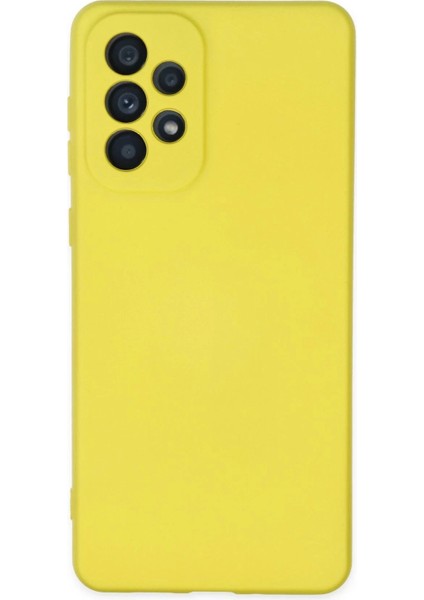 Bfs Samsung Galaxy A23 4g Kılıf Nano Içi Kadife Silikon - Sarı
