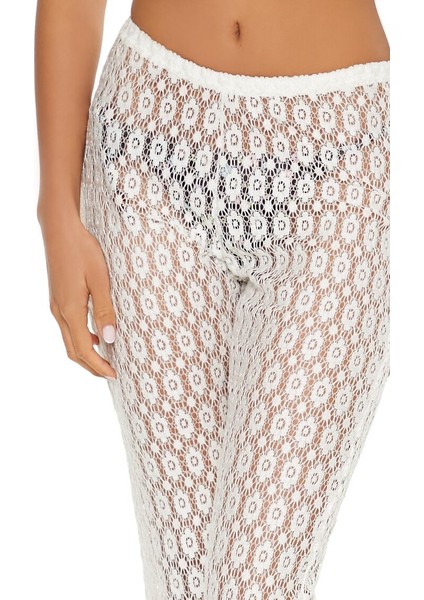 Çiçek Desenli Plaj Pantolonu modelleri