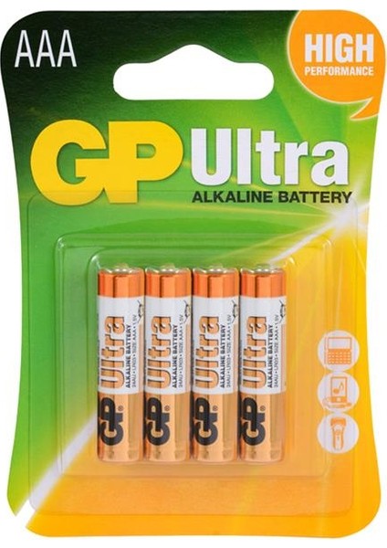 Gp 24AU-2U4 Alkalin Ince Kalem Pil 4lü