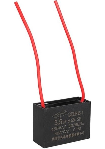 3.5 Uf 450 V Siyah Kablolu Kare Tip Kutupsuz Kondansatör fiyatları