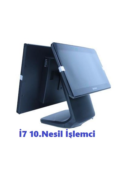 Jetvıew 18.5" I7 10.nesil 8 GB Ram 128 SSD 13.3 Çift Ekran (JPC-10700D)