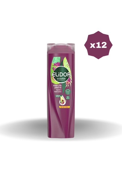 Şampuan Avokado & Üzüm Çekirdeği 400 ml - (12 Adet)