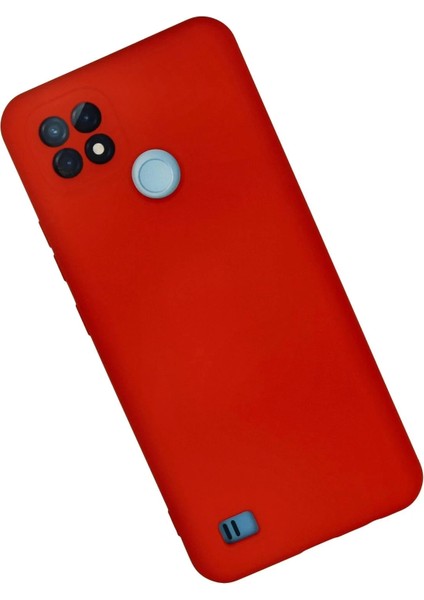 Bfs Realme C21 Kılıf Nano Içi Kadife Silikon - Kırmızı fiyatları