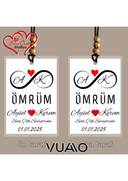 Kişiye Özel Isimli, Fotoğraflı ve Sözlü Araba Süsü - Araba Dikiz Aynası Süsü - Size Özel Hediye fiyatları