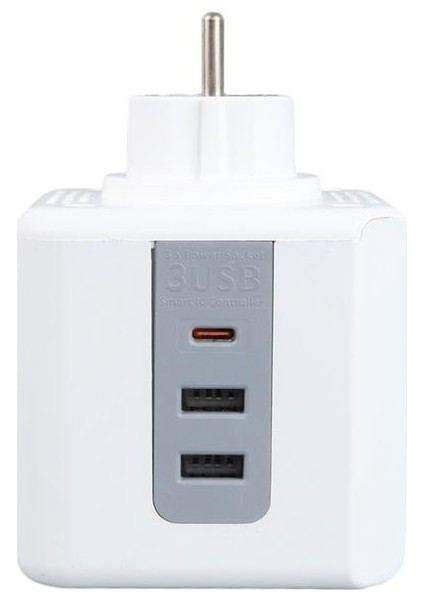 Vea VE-23089 2x USB 1x Type-C 3'lü Çocuk ve Termal Korumalı Grup Priz fiyatları