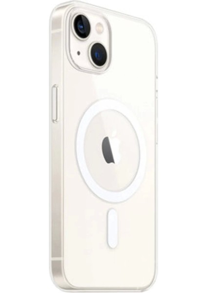 Bfs iPhone 14 Plus Kılıf Magneticsafe Şeffaf Silikon - Şeffaf