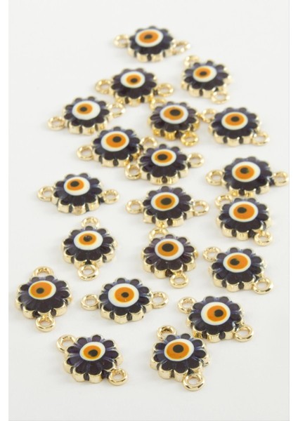 Ds-Derin Çiçek Çift Kulplu Mineli Bileklik ve Kolye Ucu Aparatı 1 Adet-Lacivert fiyatları