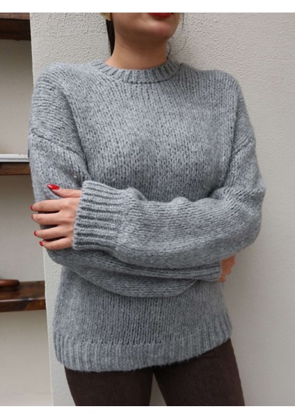 Uzun Kollu Örme Kazak modelleri