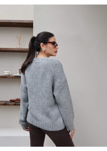 Uzun Kollu Örme Kazak indirimleri