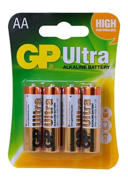 Gp 15AU-2U4 Alkalin Kalem Pil 4 Lü