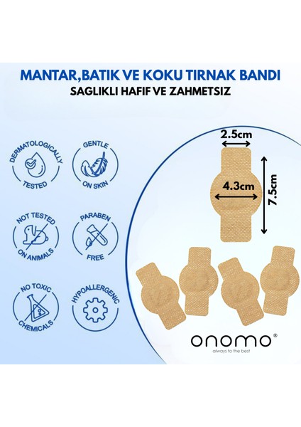 Health Tırnak Mantarı Bandı, Hidrojel Tırnak Bakımı 12 Adet modelleri