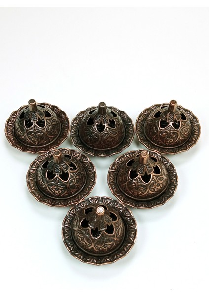 6 Lı Mini Eskitme Osmanlı Temalı Koyu Renk Lokumluk Sunum fırsatları