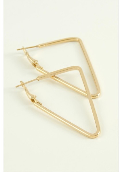 Wizard Üçgen Halka Küpe 5 Cm-Sarı fiyatları