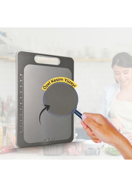 Lyna Kesme Tahtası - Paslanmaz Çelik