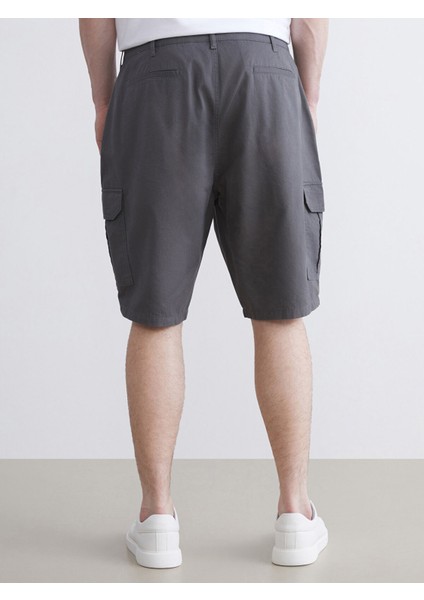 Yeni Sezon Büyük Beden Standart Kalıp Gabardin Erkek Şort fırsatları