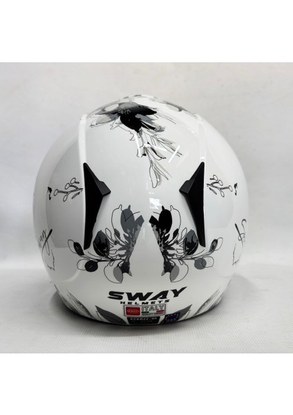 715 Yarım Kask Iris Gri Beyaz Renk Aynalı Renkli Vizör modelleri