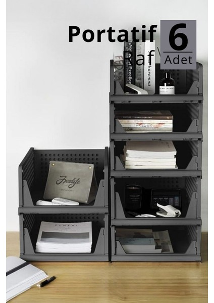 Mithra Life 6 Lı Kayar Raf Organizer – Gri Dolap Içi Kıyafet, Aksesuar Düzenleyici MIT1264 indirimleri