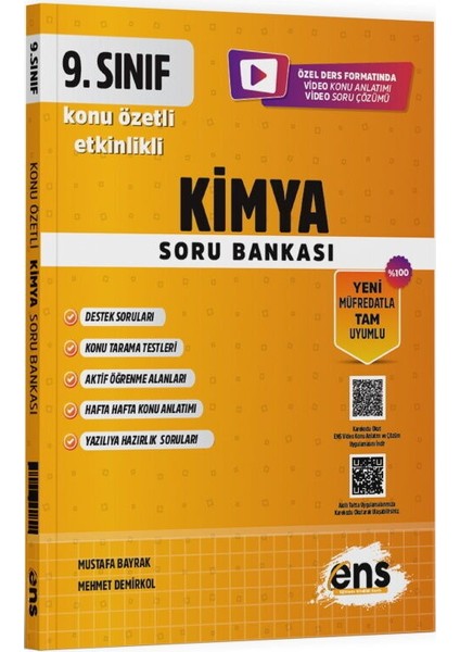 Ens Yayıncılık 9. Sınıf Kimya Etkinlikli Soru Bankası