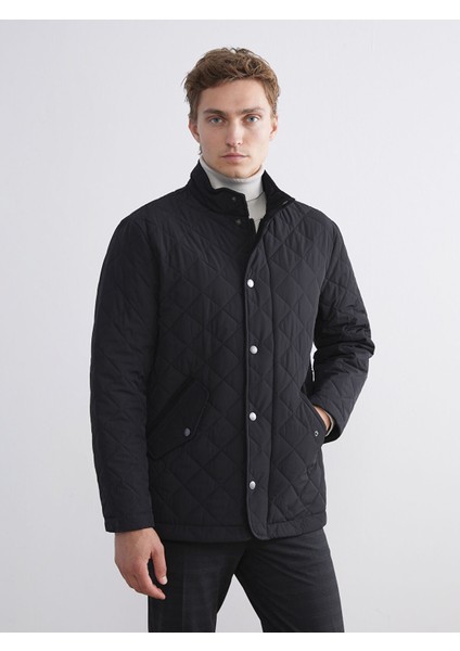 Yeni Sezon Standart Kalıp Dik Yaka Erkek Şişme Mont