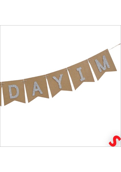 1 Yaşımdayım Kraft Banner - 180 cm fırsatları