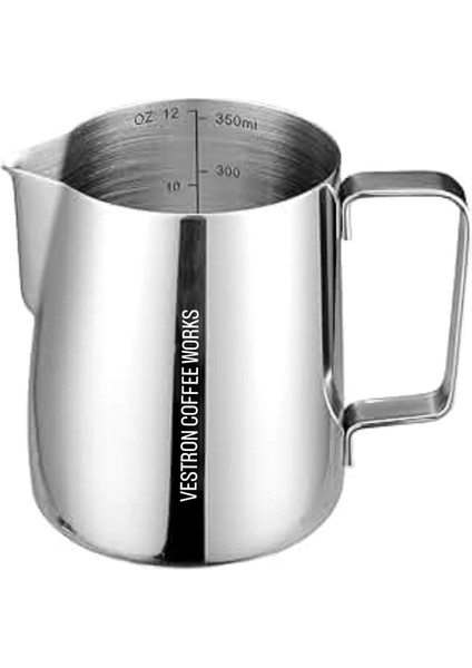 Barista Süt Potu Paslanmaz 304 Çelik Pitcher Milk Jug Progear Kahve Espresso 350 ml Ölçekli