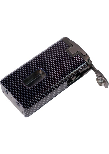 Çift Torch Pürmüz Siyah Karbon Desenli Puro Çakmağı modelleri