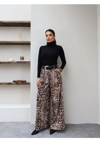 Gold Kemerli Leo Pantolon