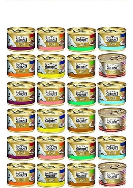 Purina Gourmet Gold Karışık Kedi Konservesi 85 gr x 24 Adet