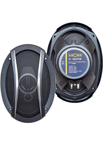 Leone HR-6935TW 1250 Watt 6 x 9 Kapaklı Çiftli Takım Oval Hoparlör fiyatları