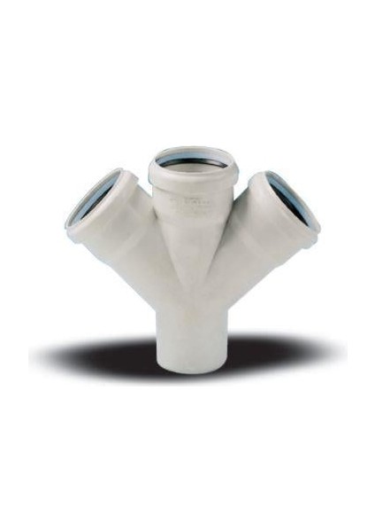 Ege Yıldız 110X110X110 Pvc Çift Çatal 3,2 mm