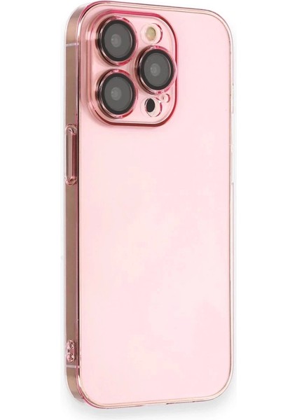Bfs iPhone 13 Pro Max Kılıf Armada Lensli Kapak - Rose Gold